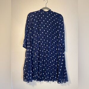 ASOS polka dot pleated tent dress